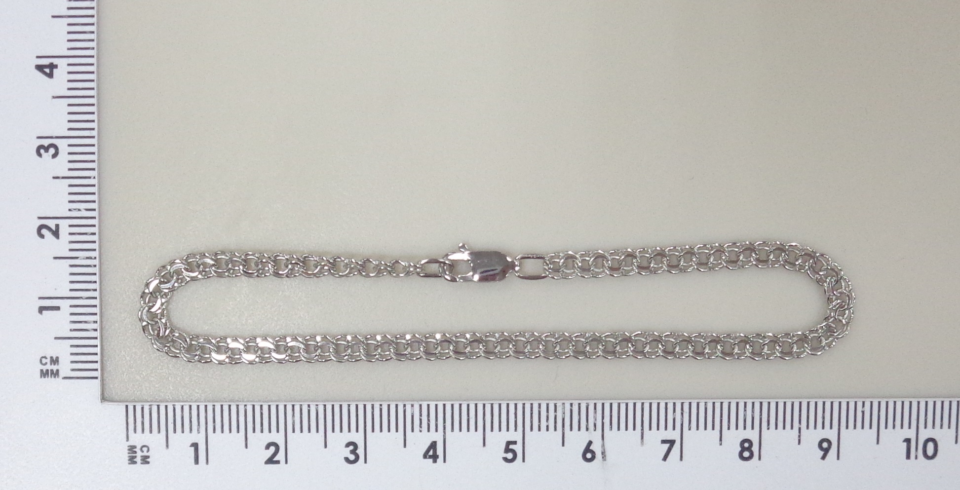 Серебряный браслет плетение "Бисмарк"